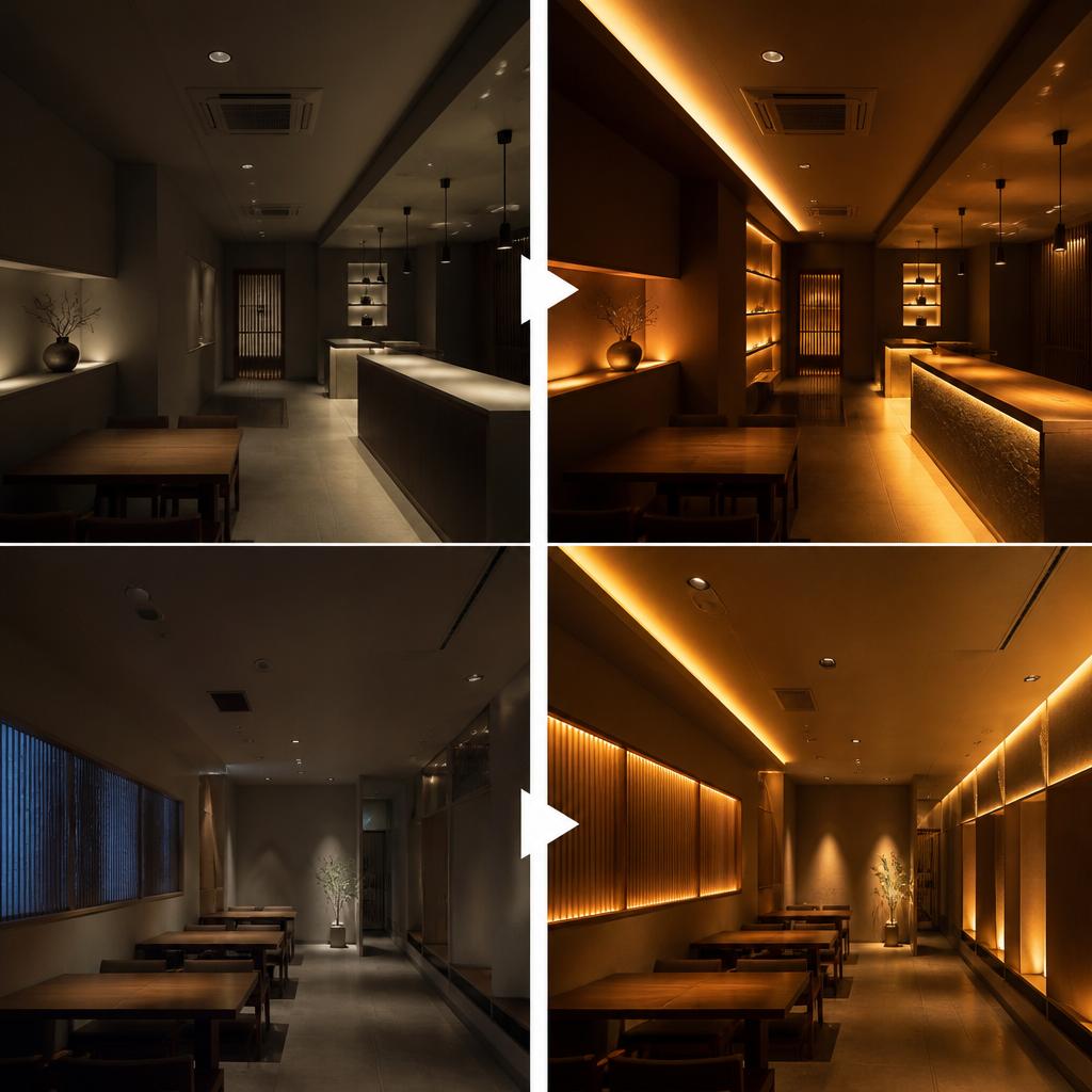 来客の印象をガラリと変える！店舗の照明デザインリニューアルプラン｜桶川市