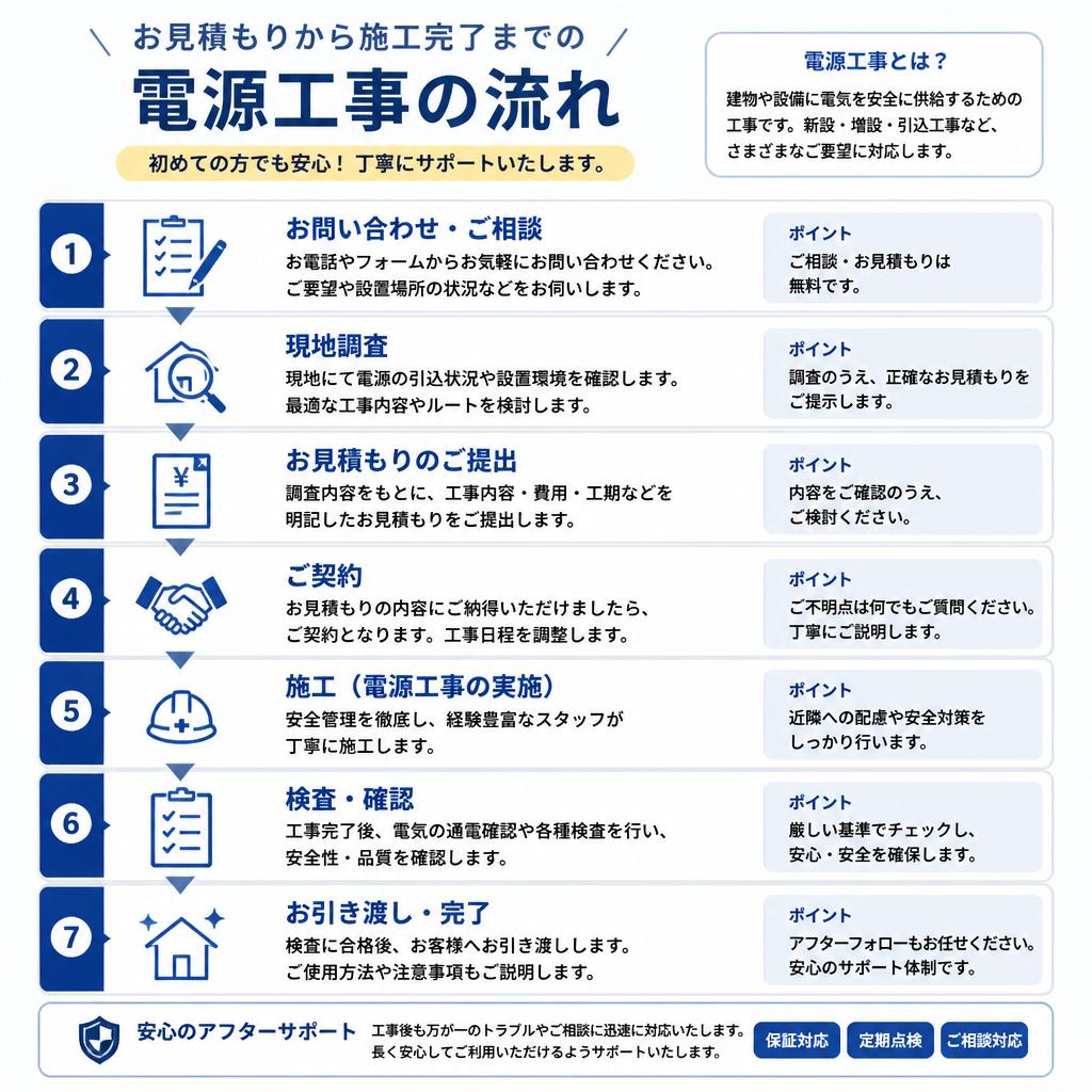 施工の流れ