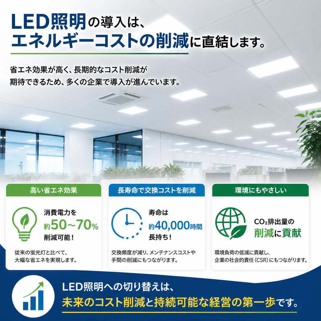LED化でランニングコストを削減
