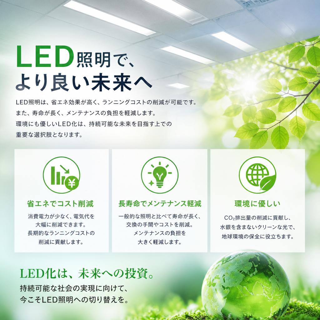 LED照明のメリットとは？