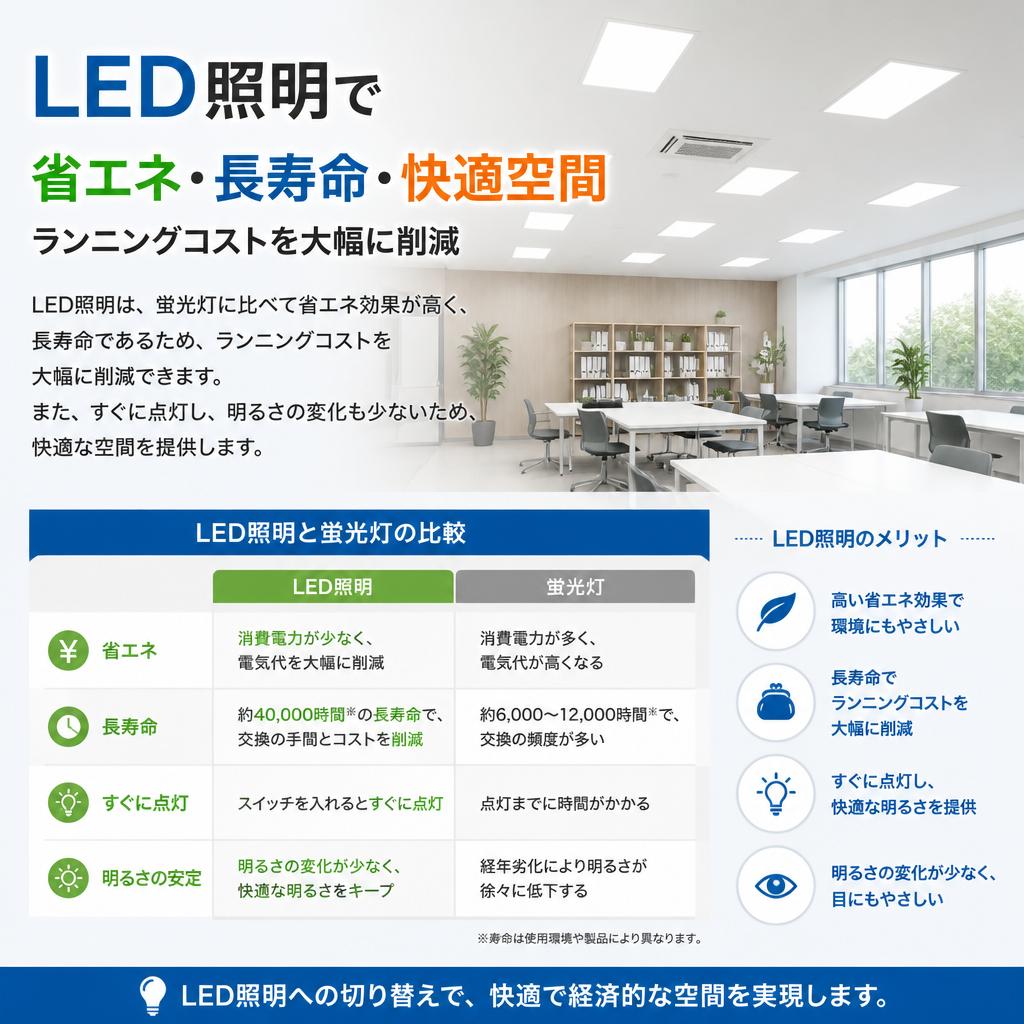 LEDのメリットとは？