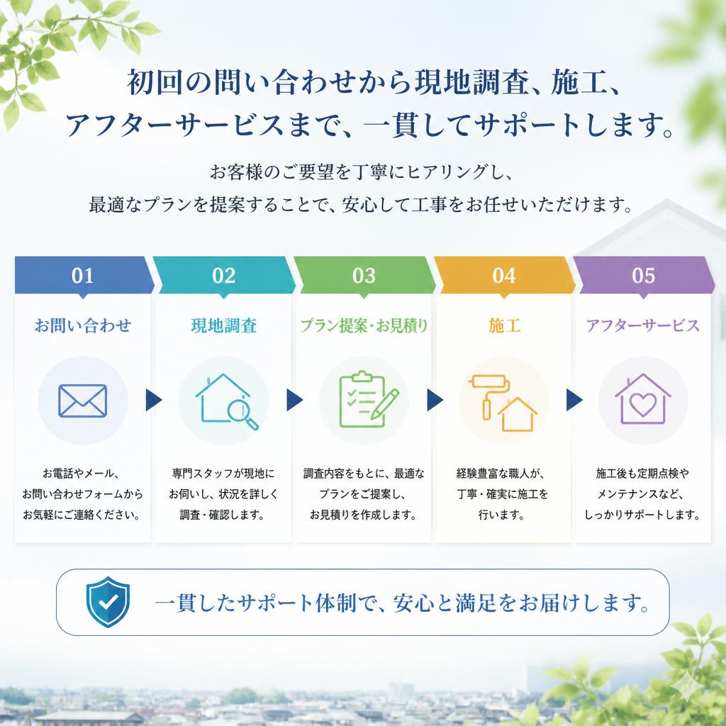 施工の流れ