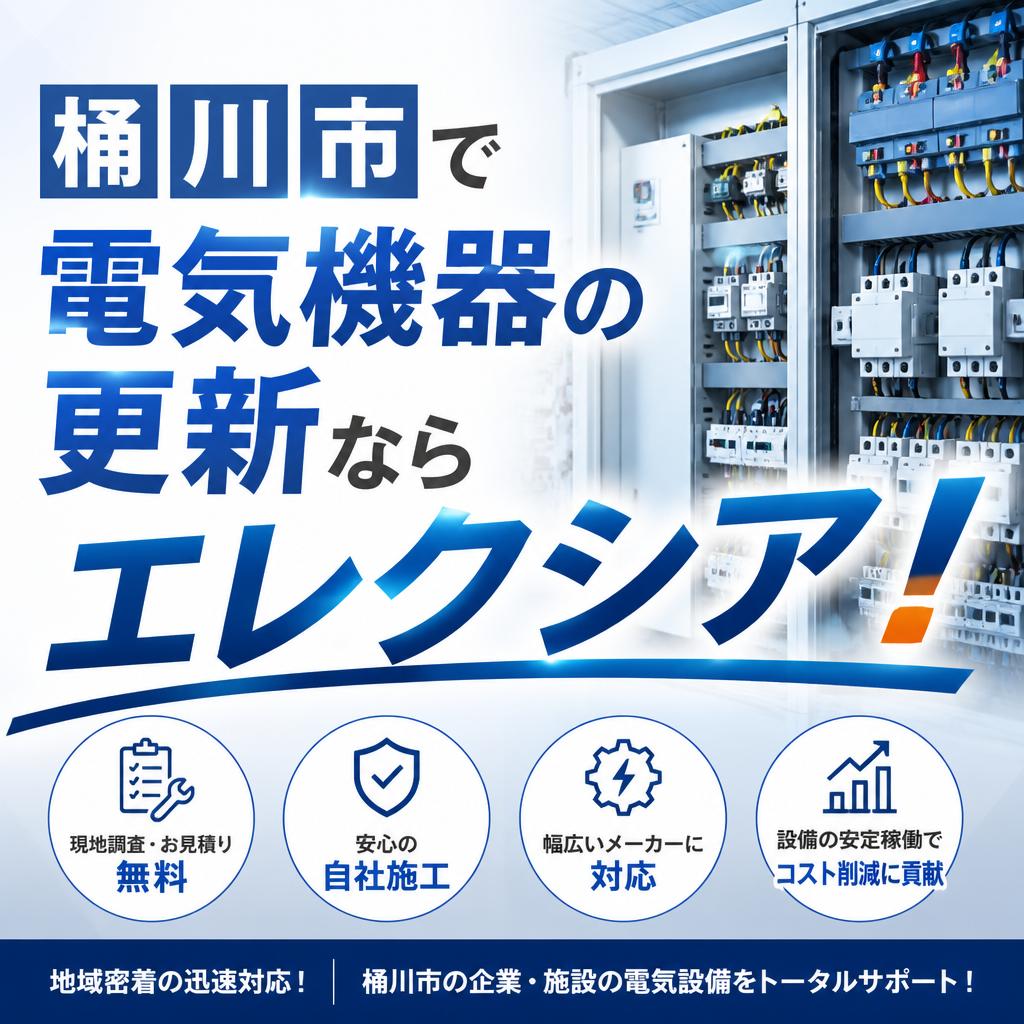 桶川市で電気機器の更新ならエレクシア！