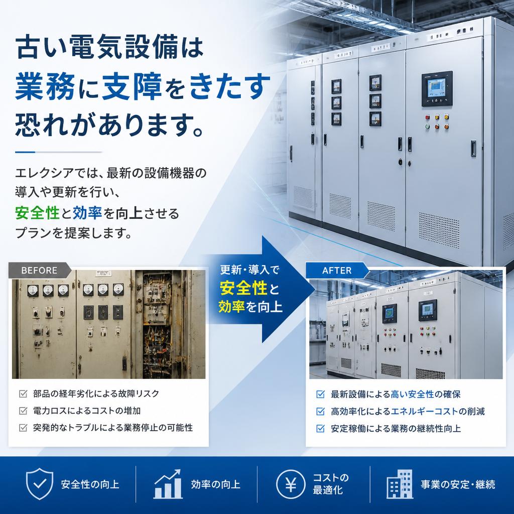 設備機器の更新で業務環境を改善！