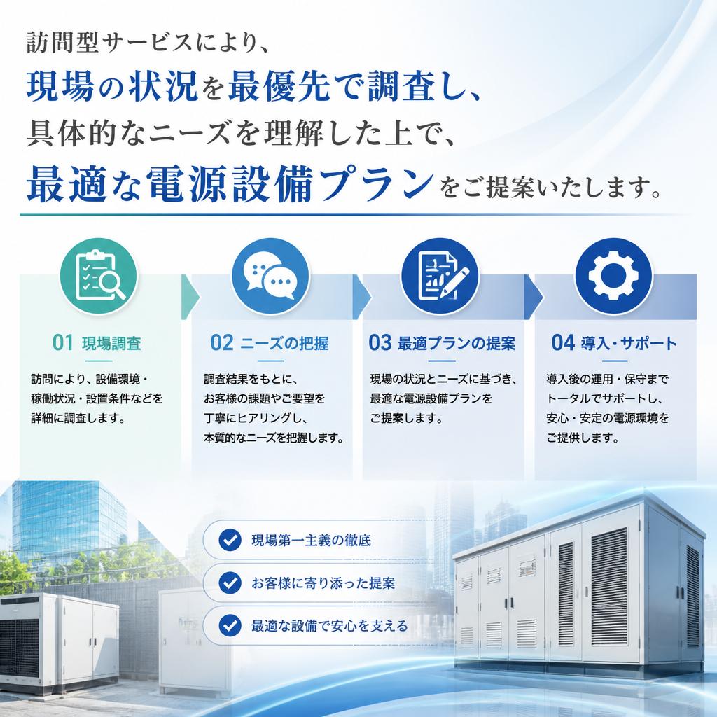 現場調査でニーズに最適なプランを提供