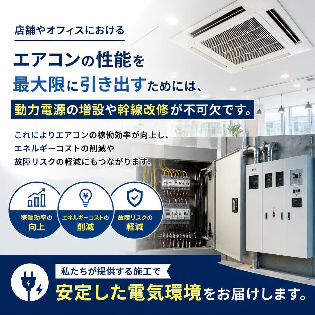 動力電源の増設・幹線改修のメリット