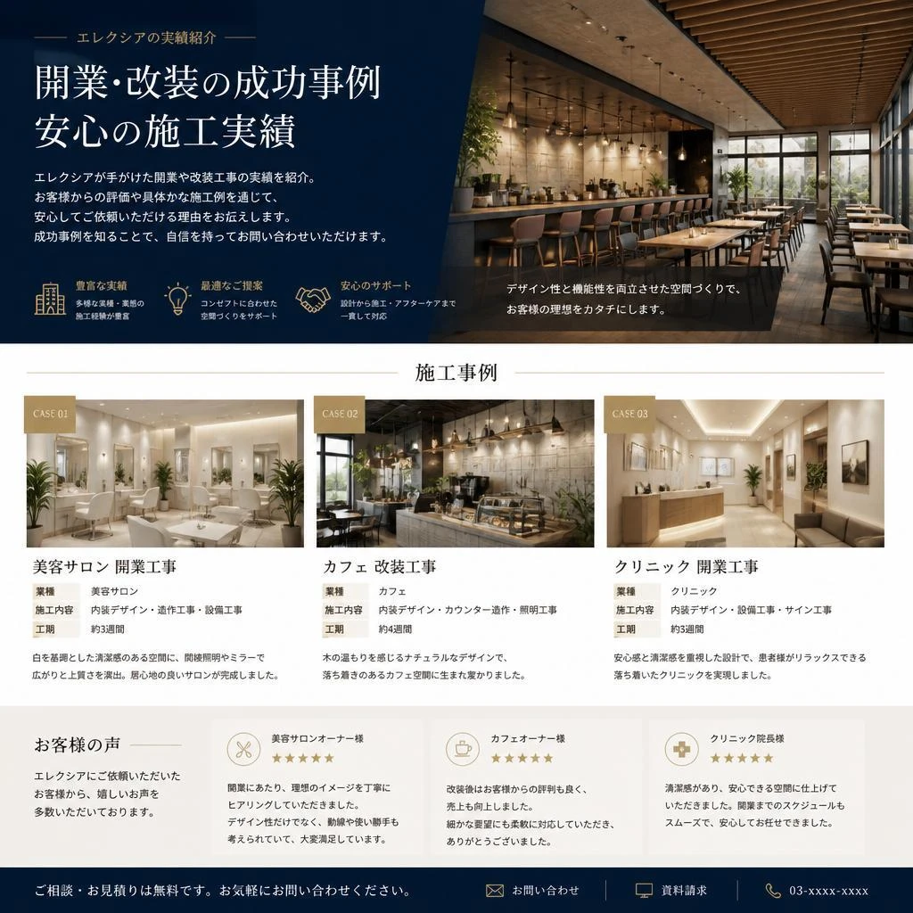 お客様の声 - 施工実績
