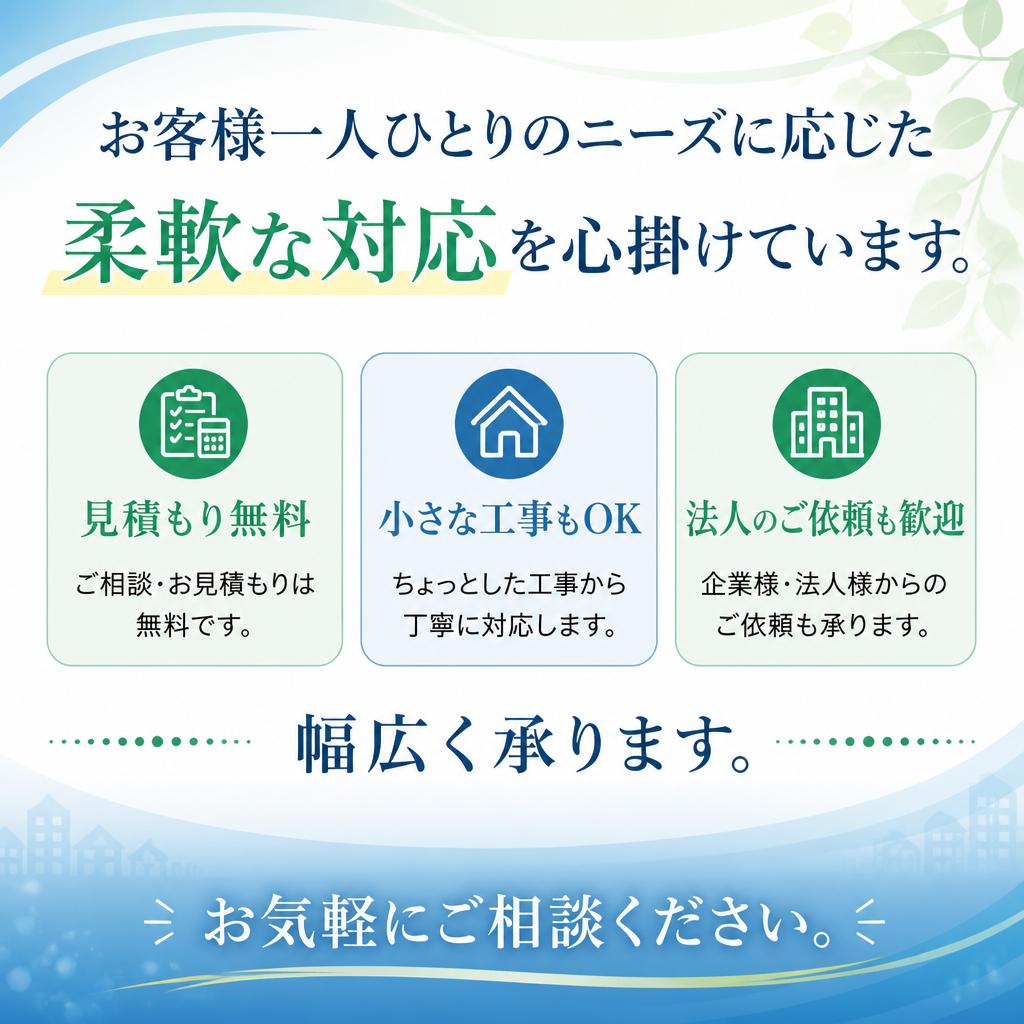 お客様の声に寄り添ったサービス