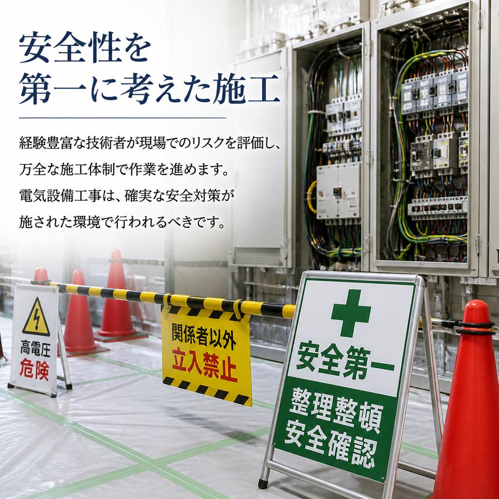 安全性を最優先した施工