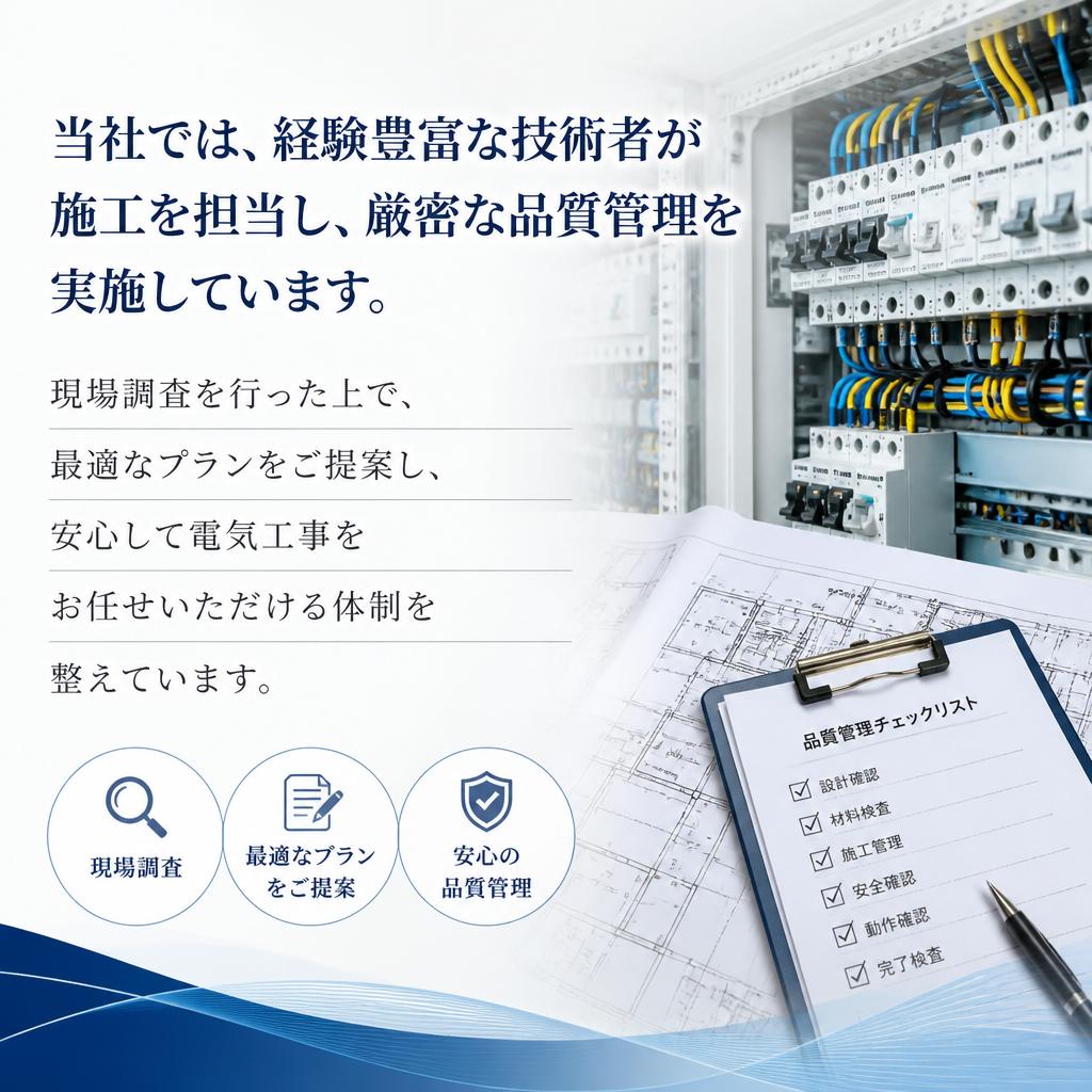 充実の施工管理体制