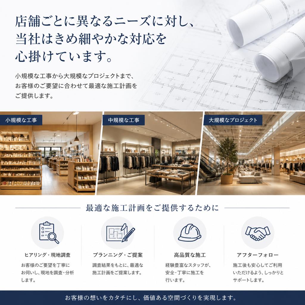 お客様のニーズに応える柔軟な対応