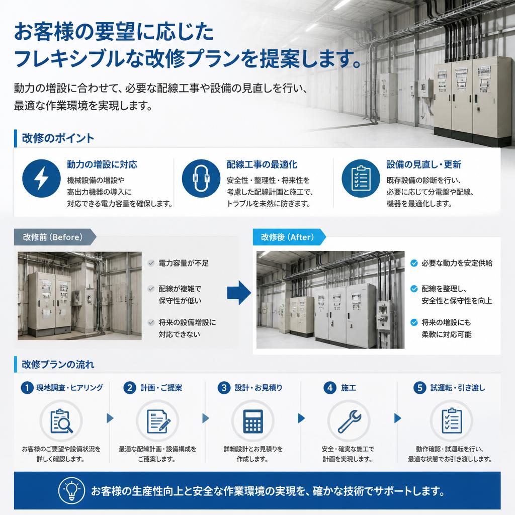 フレキシブルな改修プラン