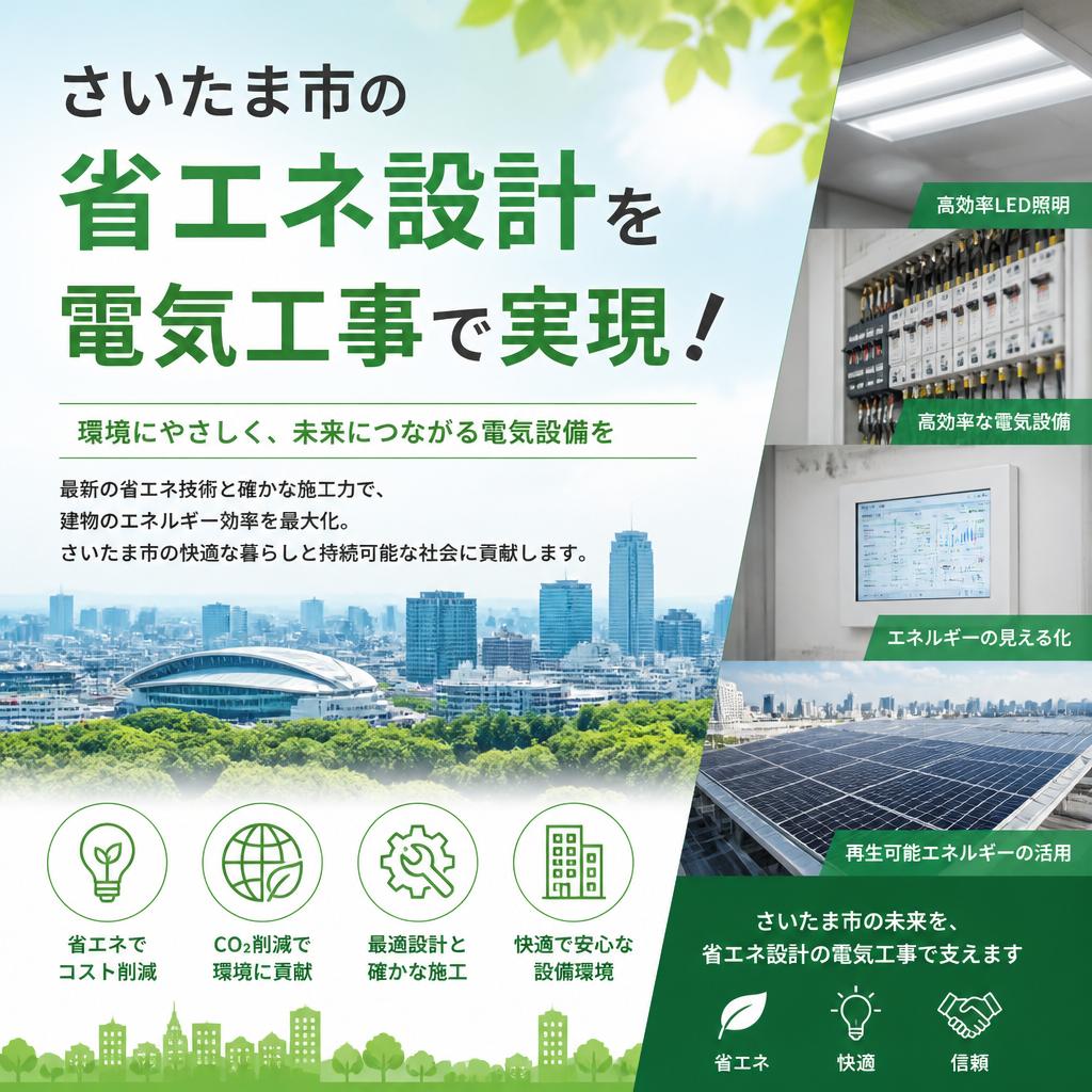 さいたま市のマンション｜省エネ設計を電気工事で実現！