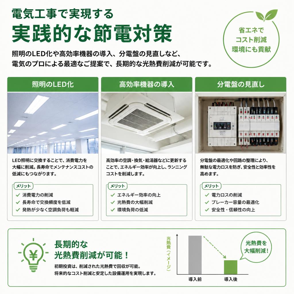 電気工事での節電対策