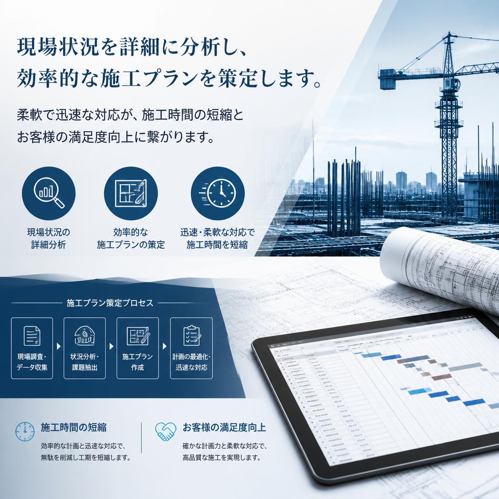 効率的施工に向けた取り組み