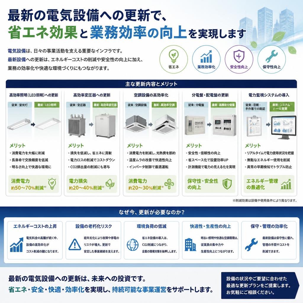 設備更新のメリット