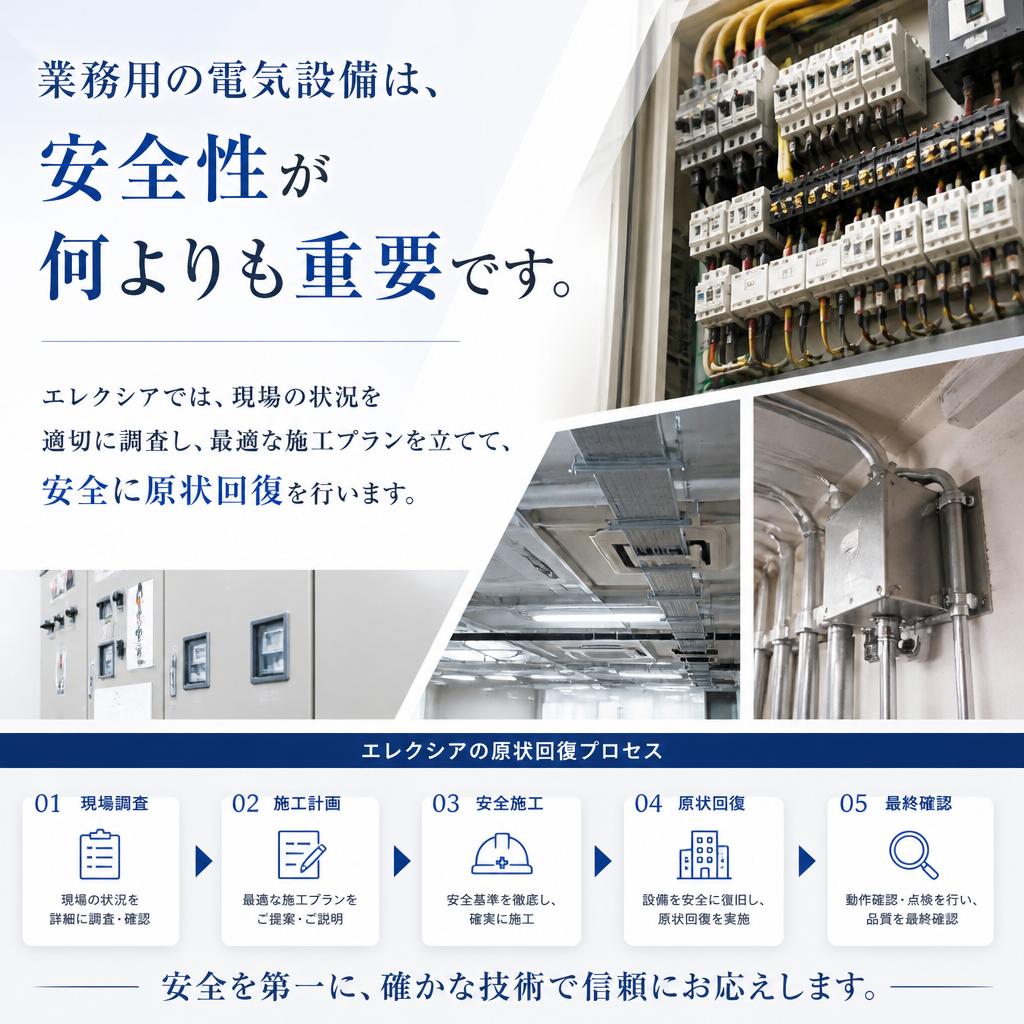 安全性を最優先にした施工