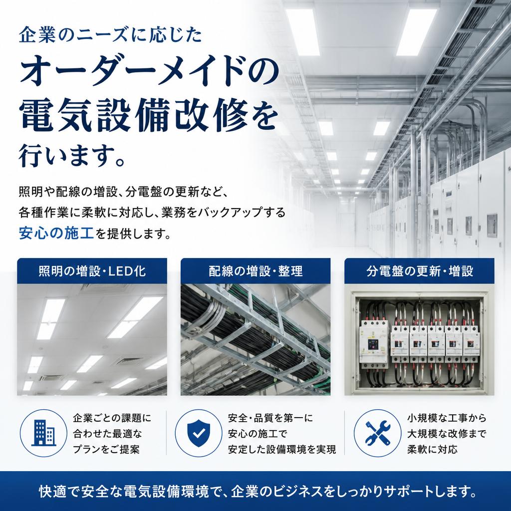法人向けのカスタマイズ施工