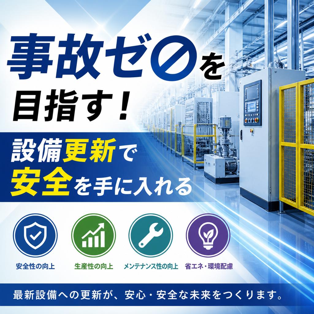 事故ゼロを目指す！設備更新で安全を手に入れる