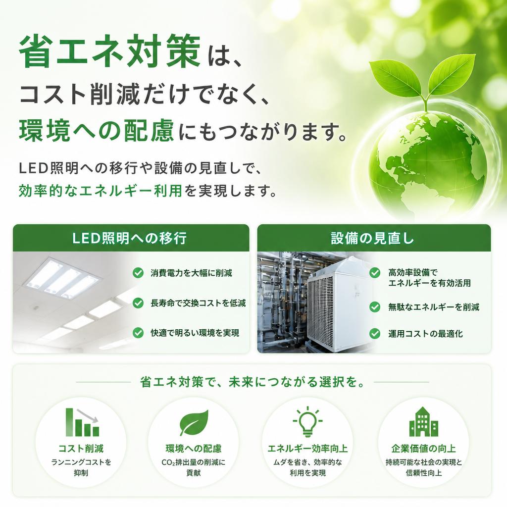 省エネとコスト削減のすすめ