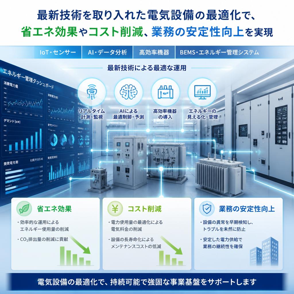 最適化する電気設備のメリット