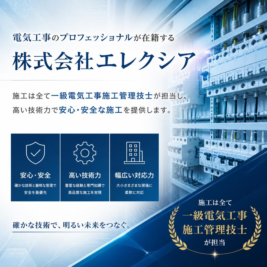 電気工事の専門知識があるから安心