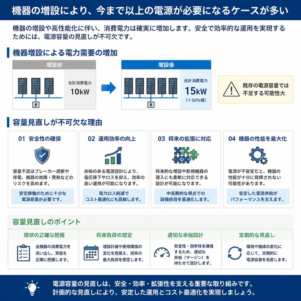 なぜ電源容量の見直しが必要か？