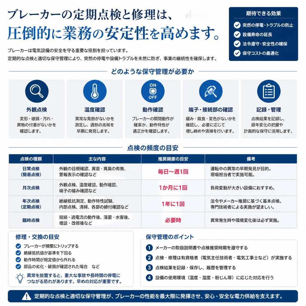 効果的なブレーカー修理・保守の重要性