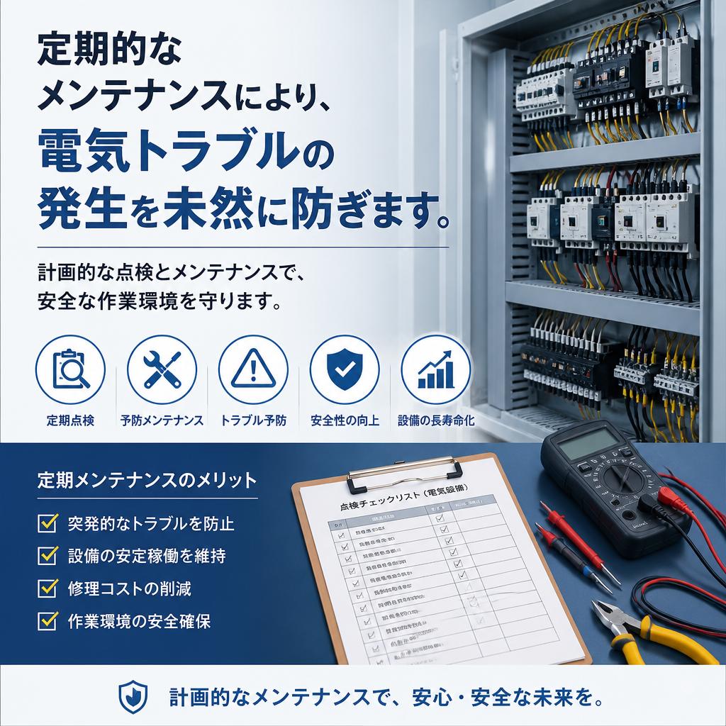 3. 定期的な電気メンテナンス
