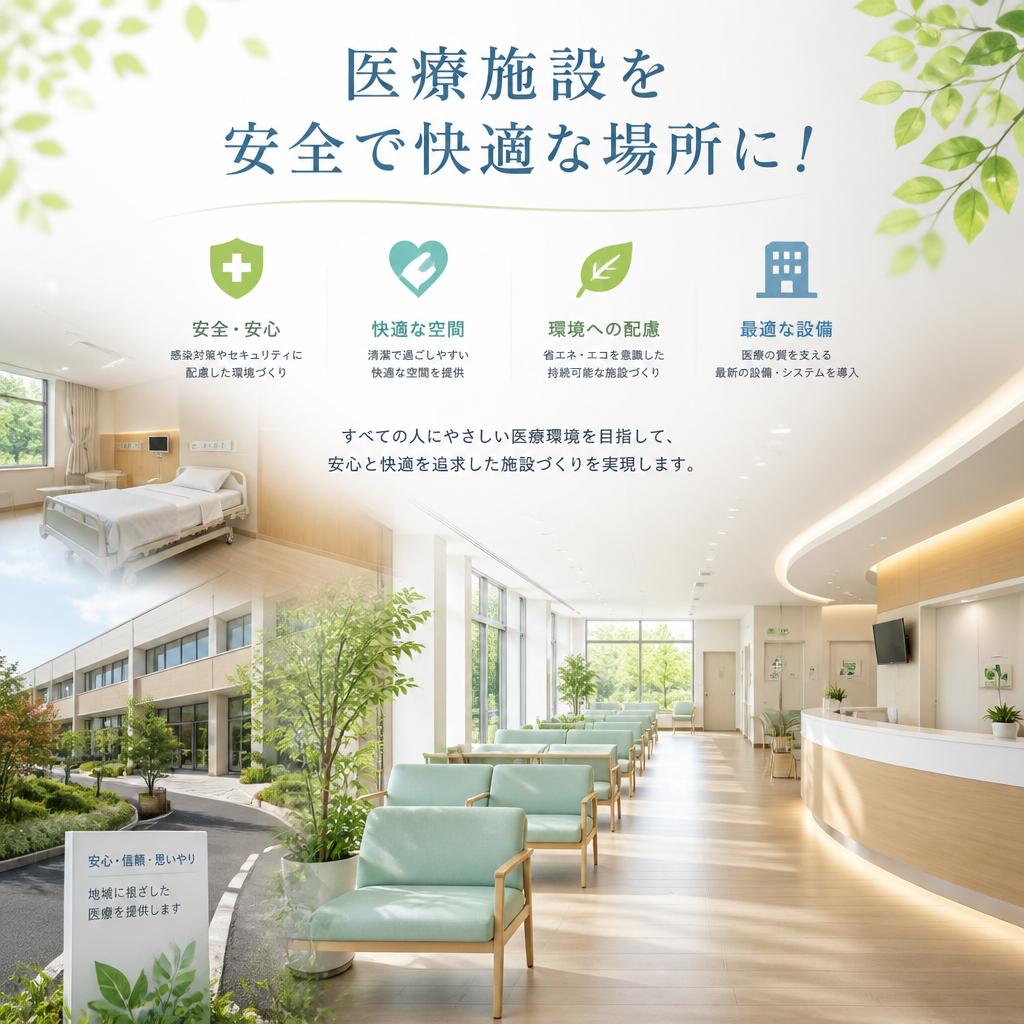 医療施設を安全で快適な場所に！