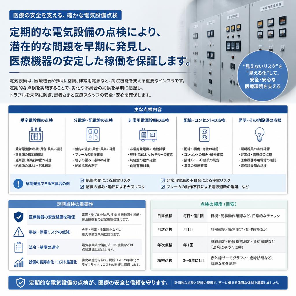 電気設備点検で安心を提供
