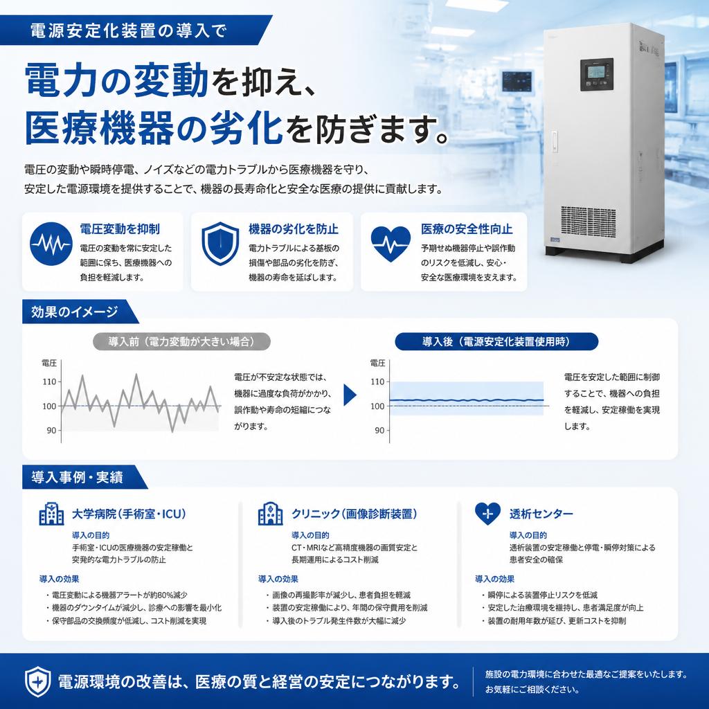 電源安定化装置の導入